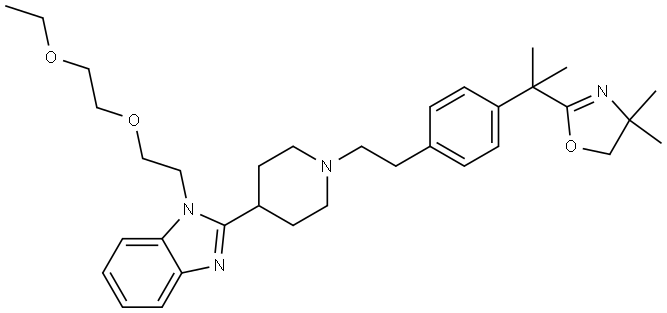 Bilastine Impurity 25 Struktur
