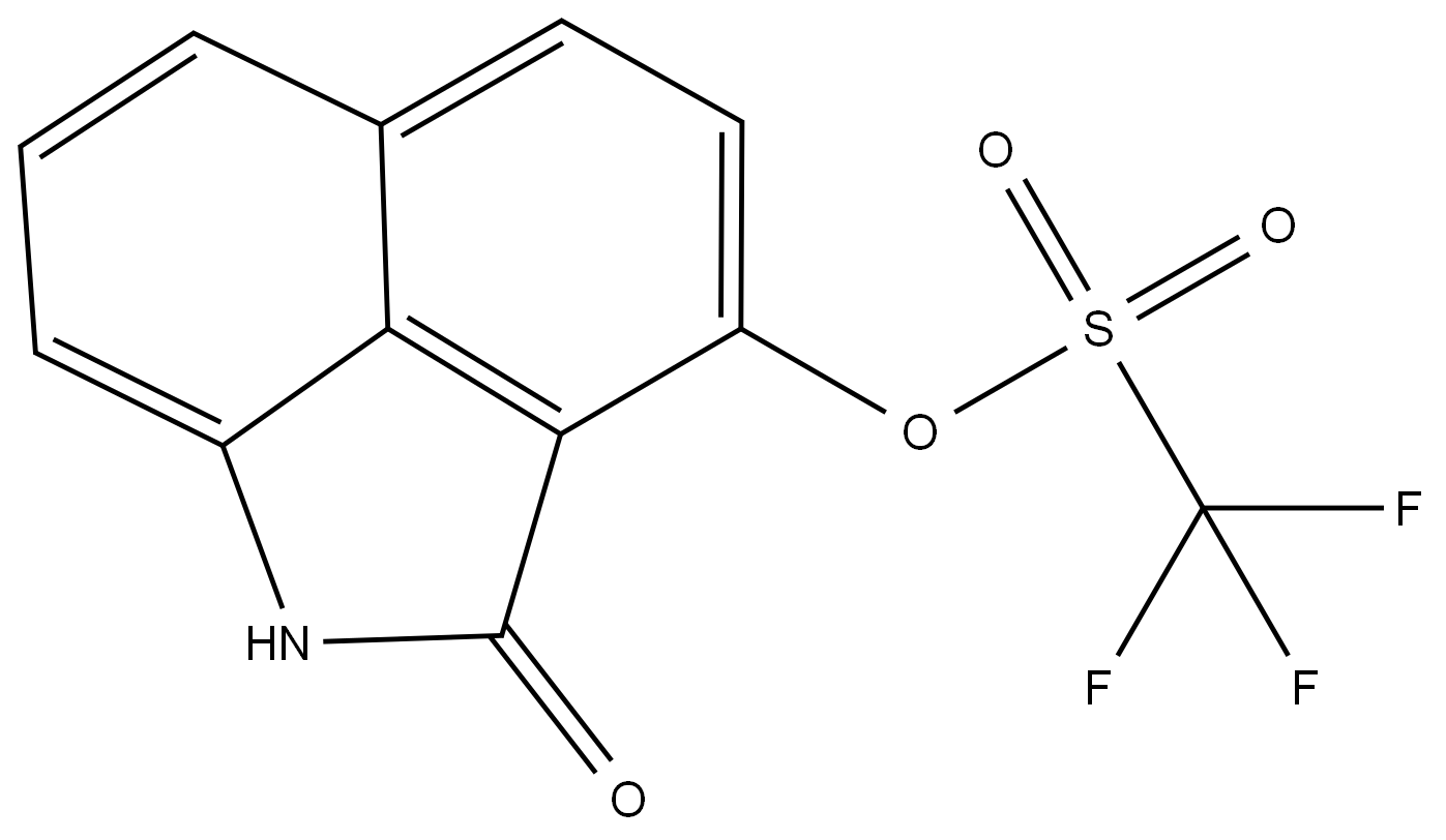 1,2-Dihydro-2-oxobenz[cd]indol-3-yl 1,1,1-trifluoromethanesulfonate Structure