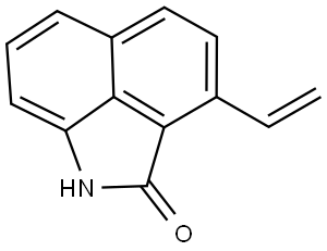 3-Ethenylbenz[cd]indol-2(1H)-one 结构式