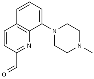 8-(4-methylpiperazin-1-yl)quinoline-2-carbaldehyde 结构式