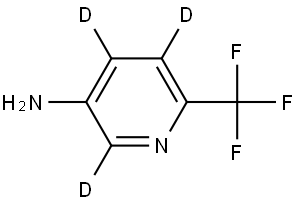 6-(trifluoromethyl)pyridin-2,4,5-d3-3-amine Structure