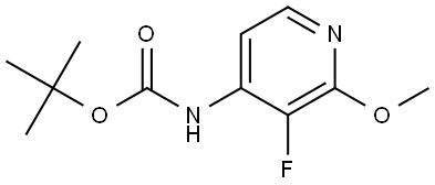 tert-butyl (3-fluoro-2-methoxypyridin-4-yl)carbamate Struktur