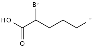 2-Bromo-5-fluoropentanoic Acid Structure
