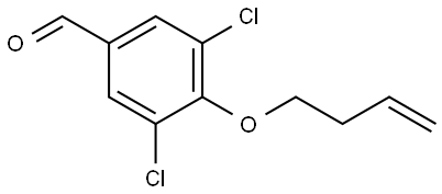 4-(3-Buten-1-yloxy)-3,5-dichlorobenzaldehyde Struktur