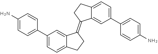 (E)-4,4'-(2,2',3,3'-tetrahydro-[1,1'-biindenylidene]-6,6'-diyl)dianiline Structure