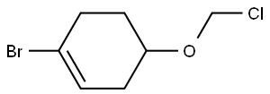 1-bromo-4-(chloromethoxy)cyclohex-1-ene 结构式