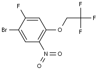 1-bromo-2-fluoro-5-nitro-4-(2,2,2-trifluoroethoxy)benzene 结构式