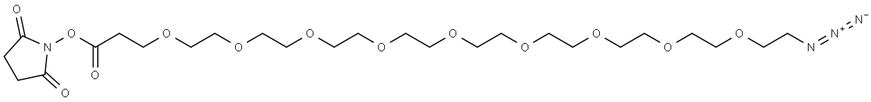 Azido-PEG9-NHS ester Struktur