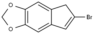6-溴-5H-茚并[5,6-D][1,3]二氧杂环戊烯,2803341-04-8,结构式