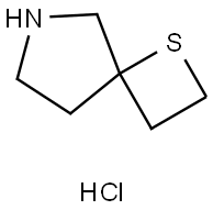 1-Thia-6-azaspiro[3.4]octane hydrochloride Struktur