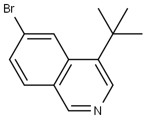 6-bromo-4-(tert-butyl)isoquinoline Struktur