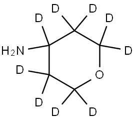 tetrahydro-2H-pyran-2,2,3,3,4,5,5,6,6-d9-4-amine Structure
