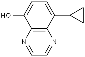 8-cyclopropylquinoxalin-5-ol Structure
