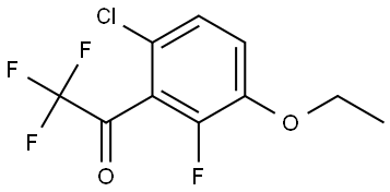 1-(6-CHLORO-3-ETHOXY-2-FLUOROPHENYL)-2,2,2-TRIFLUOROETHAN, 2807455-76-9, 结构式