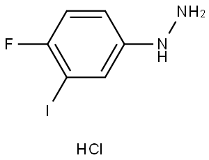 Hydrazine, (4-fluoro-3-iodophenyl)-, hydrochloride (1:1) 结构式