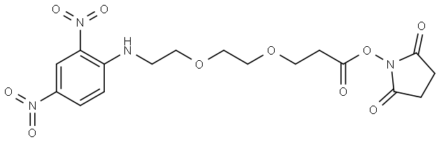 2,4-二硝基苯胺-二聚乙二醇-NHS酯, 2808653-93-0, 结构式