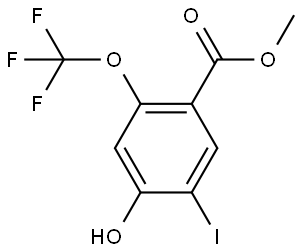Methyl 4-hydroxy-5-iodo-2-(trifluoromethoxy)benzoate Structure