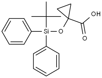 1-((tert-Butyldiphenylsilyl)oxy)cyclopropanecarboxylic acid Struktur