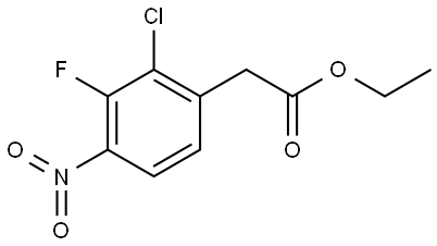 2-氯-3-氟-4-硝基苯乙酸乙酯, 2814821-01-5, 结构式
