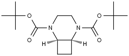 ditert-butyl cis-2,5-diazabicyclo[4.2.0]octane-2,5-dicarboxylate Struktur