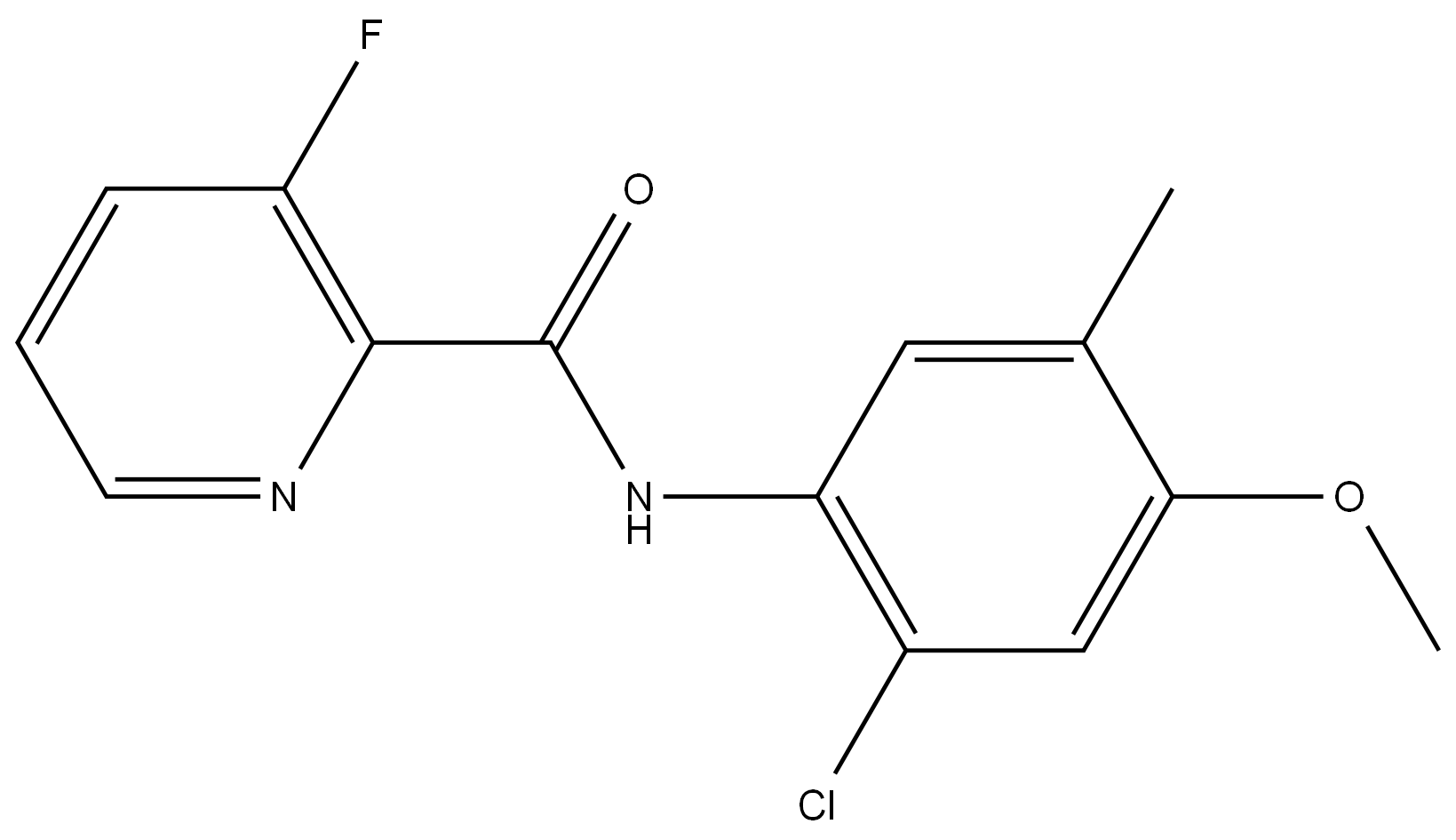 N-(2-Chloro-4-methoxy-5-methylphenyl)-3-fluoro-2-pyridinecarboxamide Structure