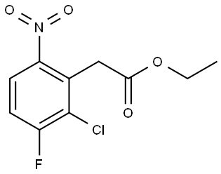 2-氯-3-氟-6-硝基苯乙酸乙酯 结构式