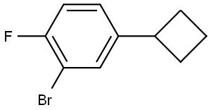 2-bromo-4-cyclobutyl-1-fluorobenzene Structure