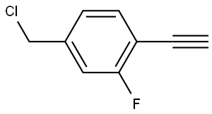 4-(Chloromethyl)-1-ethynyl-2-fluorobenzene Struktur