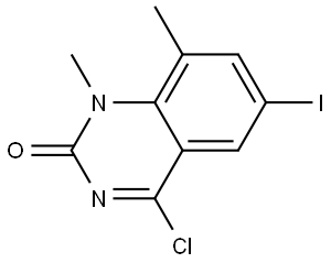 4-Chloro-6-iodo-1,8-dimethylquinazolin-2(1H)-one Struktur