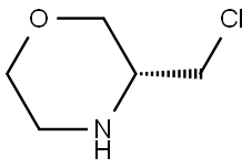 (R)-3-(Chloromethyl)morpholine hydrochloride Struktur