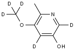 5-(methoxy-d3)-6-methylpyridin-2,4-d2-3-ol Structure
