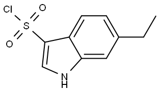 6-Ethyl-1H-indole-3-sulfonyl chloride Struktur