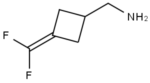 (3-(Difluoromethylene)cyclobutyl)methanamine Structure