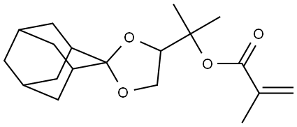 2-(Spiro[adamantane-2,2'-[1,3]dioxolan]-4'-yl)propan-2-yl methacrylate Structure