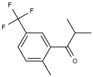 2-methyl-1-(2-methyl-5-(trifluoromethyl)phenyl)propan-1-one Structure