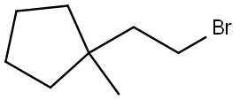 1-(2-bromoethyl)-1-methylcyclopentane Structure