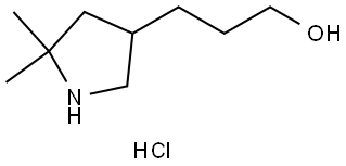 5,5-Dimethyl-3-pyrrolidinepropanol hydrochloride Struktur