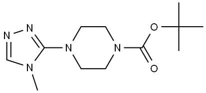 tert-butyl 4-(4-methyl-1,2,4-triazol-3-yl)piperazine-1-carboxylate,2833706-43-5,结构式