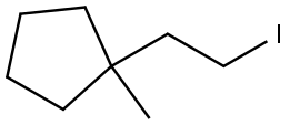 1-(2-iodoethyl)-1-methylcyclopentane Structure