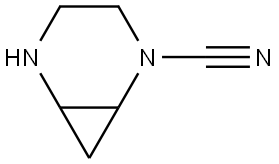 2,5-diazabicyclo[4.1.0]heptane-2-carbonitrile Structure
