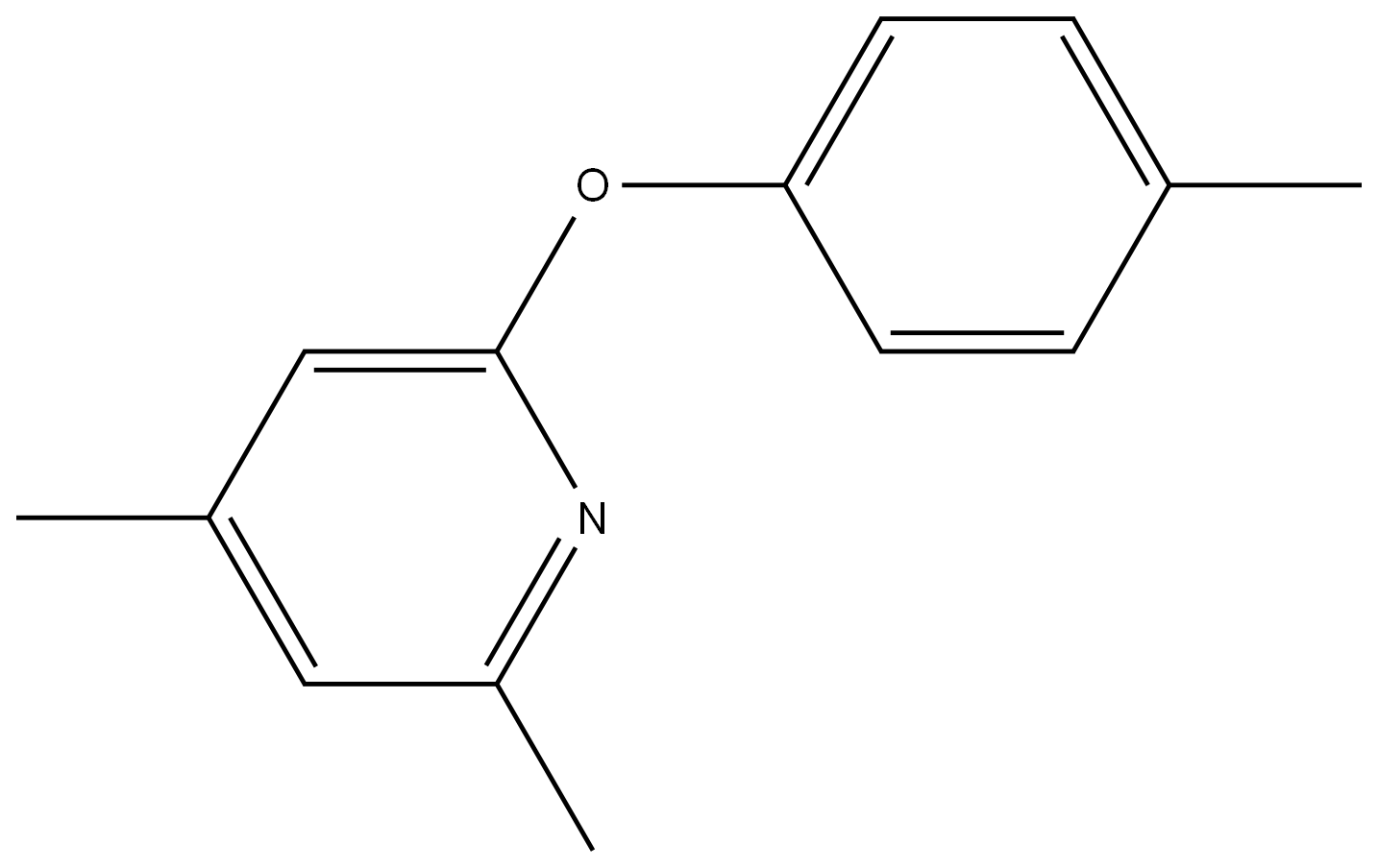 2,4-Dimethyl-6-(4-methylphenoxy)pyridine 结构式
