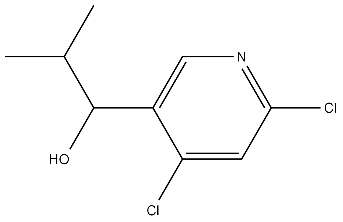 4,6-Dichloro-α-(1-methylethyl)-3-pyridinemethanol Structure