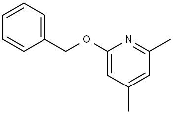 2,4-Dimethyl-6-(phenylmethoxy)pyridine Struktur