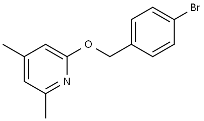 2-[(4-Bromophenyl)methoxy]-4,6-dimethylpyridine Structure