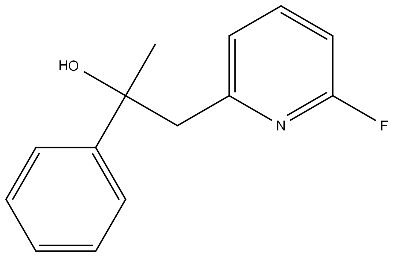 6-Fluoro-α-methyl-α-phenyl-2-pyridineethanol Structure