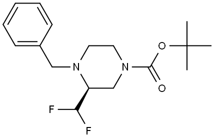 (S)-1-Benzyl-4-Boc-2-(difluoromethyl)piperazine Structure