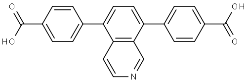 4,4'-(isoquinoline-5,8-diyl)dibenzoic acid Structure