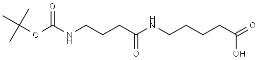 5-(4-Boc-aminobutanamido)pentanoic acid Structure