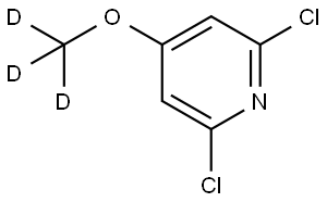 2,6-Dichloro-4-(methoxy-d3)pyridine Struktur