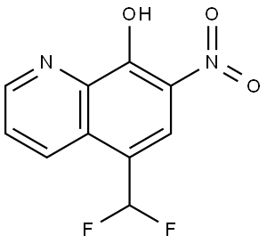 5-(Difluoromethyl)-7-nitro-8-quinolinol Struktur